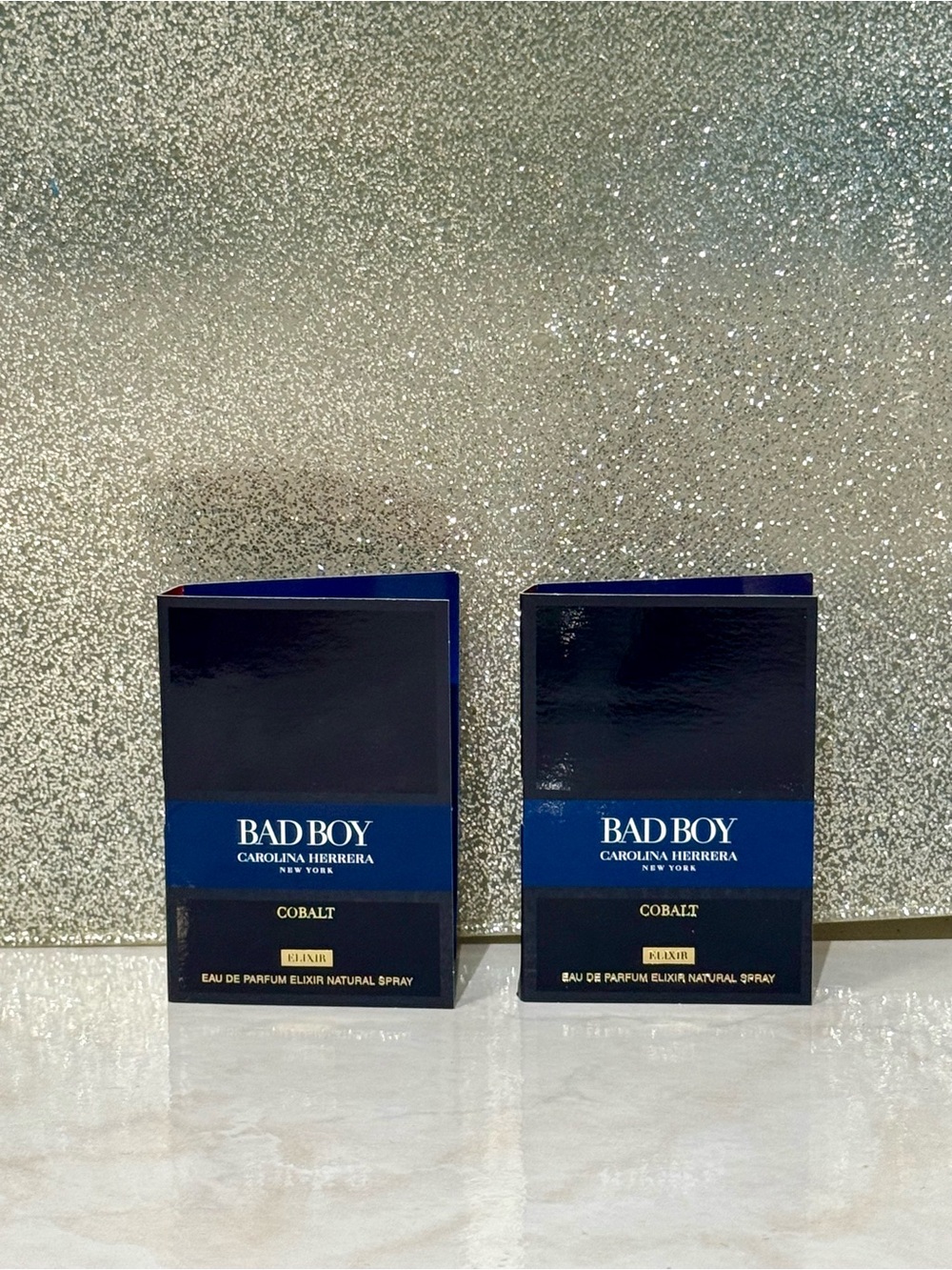 5 for $25 item 🌺 Carolina Herrera Bad Boy Cobalt Elixir Samples x2